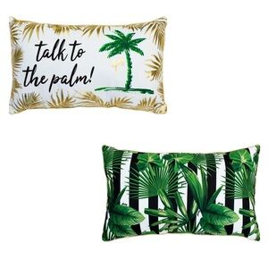 NWT Juicy Couture Talk To The Palm Home Decorative Indoor/Outdoor Pillow
